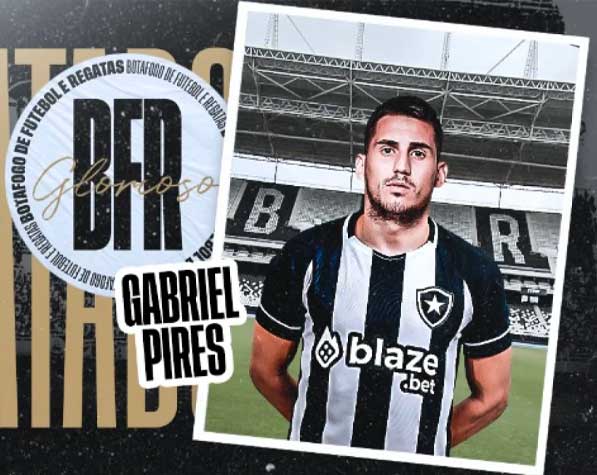 Gabriel Pires (Volante / Al-Gharafa -> Botafogo): Teve passagem de sucesso pelo Benfica e estava emprestado pelo clube português. Foi repassado ao Fogão até julho de 2023, com opção de compra. No Brasil, só atuou pelo Resende.