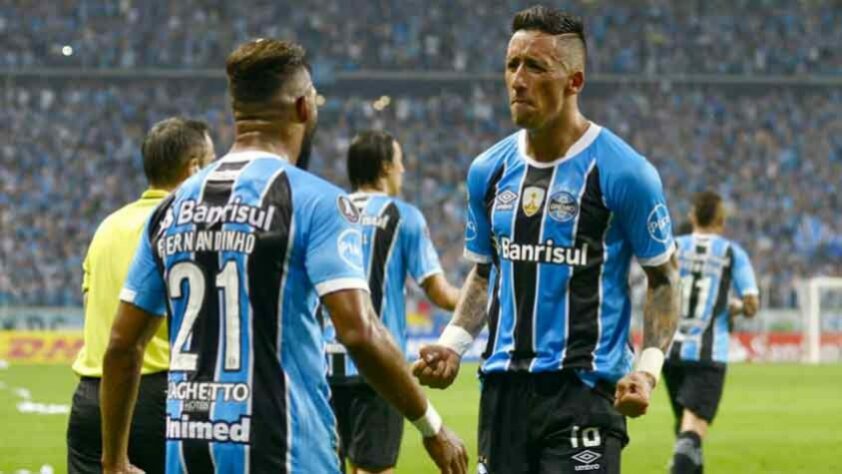 Com o Botafogo como azarão, que fazia uma grande competição, as duas equipes empataram em 0 a 0 no jogo de ida. Na Arena do Grêmio, Lucas Barrios marcou o único gol do jogo, que garantiu a passagem do Tricolor Gaúcho para a final. O Grêmio venceu o Lanús na decisão e levantou a taça.