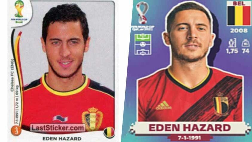 Eden Hazard (atacante - Bélgica) - Primeira aparição: 2014