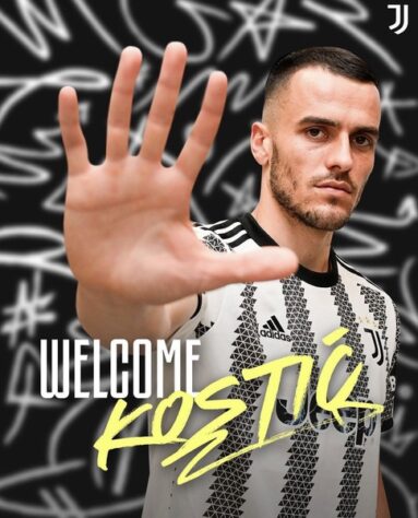 FECHADO - A Juventus anunciou a compra do meia-atacante Kostic, que estava no Eintracht Frankfurt. O jogador de 29 anos firmou vínculo com o clube italiano por quatro temporadas.