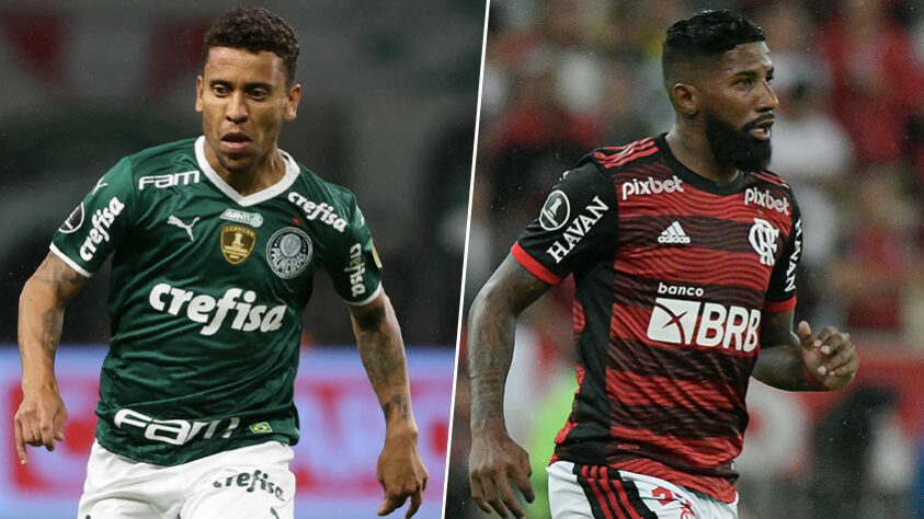 Marcos Rocha (Palmeiras) x Rodinei (Flamengo)