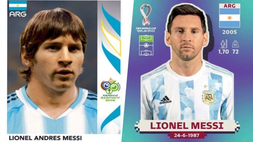 Lionel Messi (atacante - Argentina) - Primeira aparição: 2006