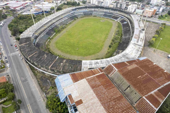GALERIA: imagem aérea de todo o complexo do Estádio Monumental.