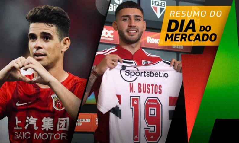 Oscar muito próximo de chegar no Flamengo. Nahuel Bustos apresentado de maneira oficial pelo São Paulo. Luan é emprestado pelo Corinthians. Tudo isso e muito mais no Dia do Mercado desta sexta-feira (5).