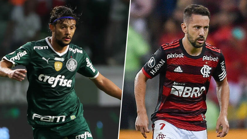 Gustavo Scarpa (Palmeiras) x Everton Ribeiro (Flamengo)