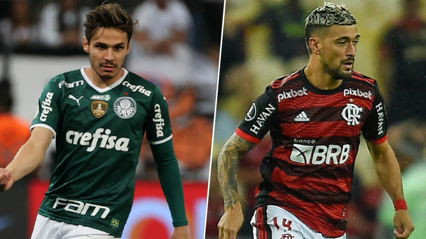 Raphael Veiga (Palmeiras) x Arrascaeta (Flamengo)