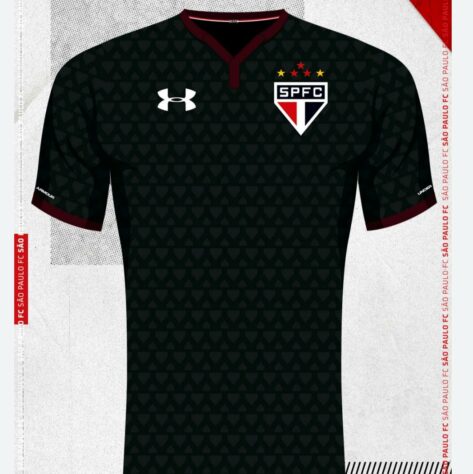 01/10/2017: O terceiro uniforme do Tricolor de 2017 foi fabricado  pela norte-americana ‘Under Armour’. O escudo do clube é distribuído em forma de marca d’água por toca a camisa. Sua estreia foi na vitória por 1 a 0 contra o Sport, no Morumbi.