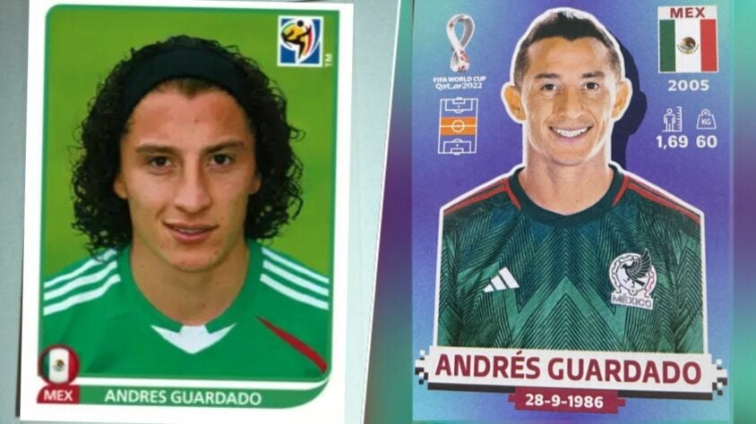 Andrés Guardado (meia - México) - Primeira aparição: 2010