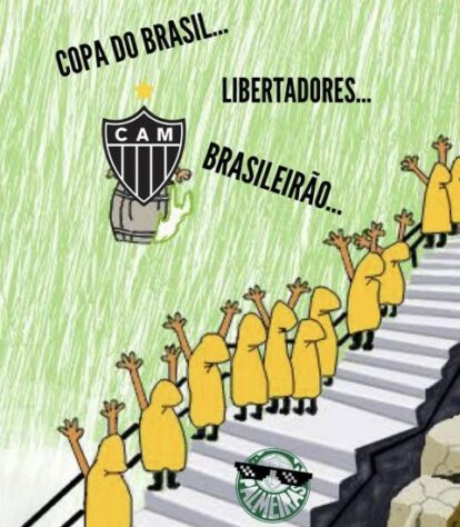 Web faz memes com a eliminação do Atlético-MG da Libertadores.