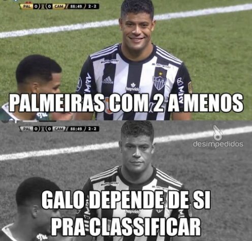 Web faz memes com a eliminação do Atlético-MG da Libertadores.