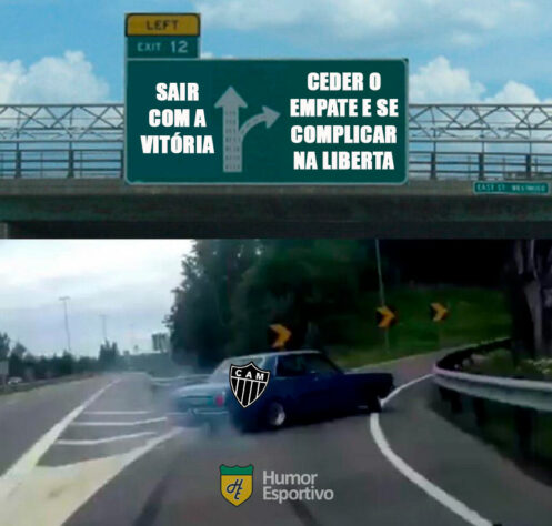 Os melhores memes do empate entre Atlético-MG e Palmeiras pelas quartas de final da Libertadores.