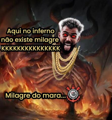 Web faz memes com vitória do Flamengo e eliminação do Corinthians da Libertadores.