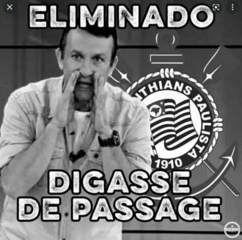 Web faz memes com vitória do Flamengo e eliminação do Corinthians da Libertadores.