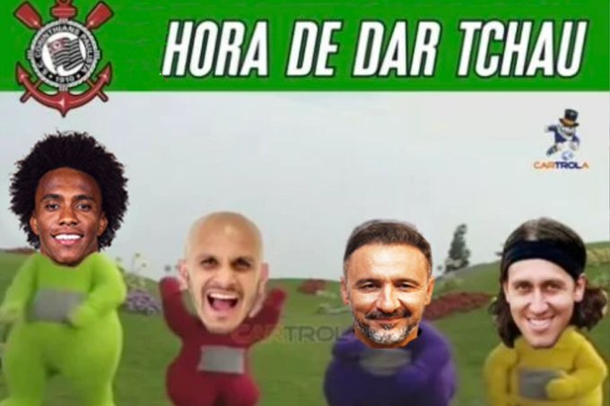 Web faz memes com vitória do Flamengo e eliminação do Corinthians da Libertadores.