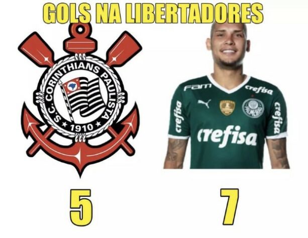 Web faz memes com vitória do Flamengo e eliminação do Corinthians da Libertadores.