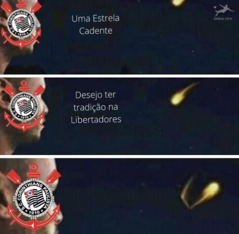 Web faz memes com vitória do Flamengo e eliminação do Corinthians da Libertadores.