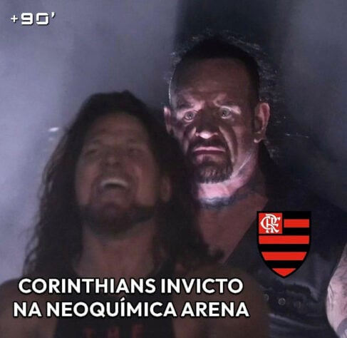 Corinthians x Flamengo - Quartas de final da Libertadores 2022 - O Timão já havia sido derrotado por 1 a 0, no Maracanã, na partida de ida e, após 2 a 0 na Neo Química Arena foi eliminado da competição sul-americana pela equipe carioca.
