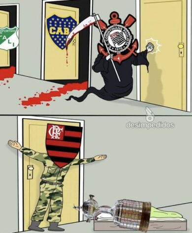 Os melhores memes de Corinthians 0 x 2 Flamengo pela partida de ida das quartas de final da Libertadores.