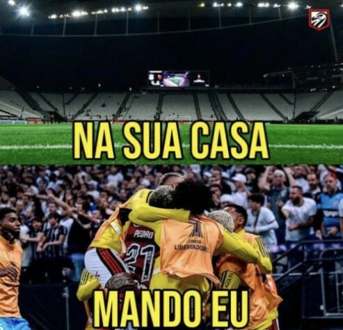 Corinthians x Flamengo - Quartas de final da Libertadores 2022 - O Timão já havia sido derrotado por 1 a 0, no Maracanã, na partida de ida e, após 2 a 0 na Neo Química Arena foi eliminado da competição sul-americana pela equipe carioca.