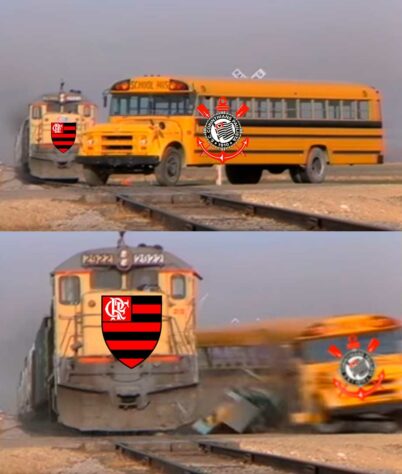 Web faz memes com vitória do Flamengo e eliminação do Corinthians da Libertadores.