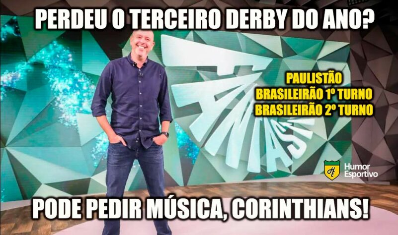 Brasileirão: os melhores memes da derrota do Corinthians para o Palmeiras.