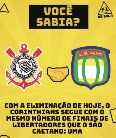 Web faz memes com vitória do Flamengo e eliminação do Corinthians da Libertadores.