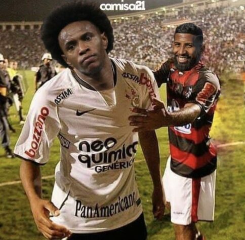 Web faz memes com vitória do Flamengo e eliminação do Corinthians da Libertadores.