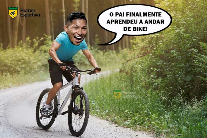 Golaço de bicicleta de Rony no empate entre Palmeiras e Fluminense rendeu memes na web.