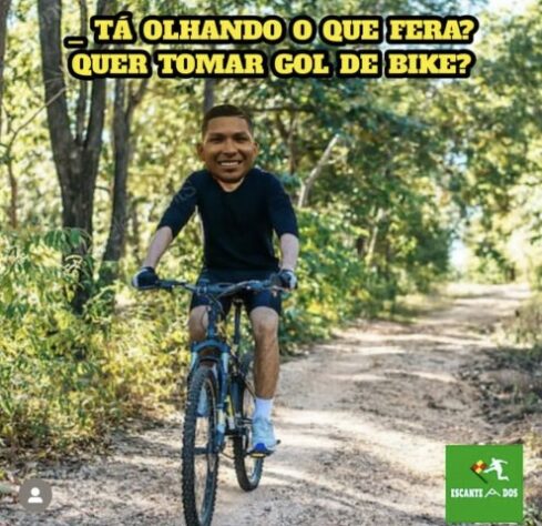 Golaço de bicicleta de Rony no empate entre Palmeiras e Fluminense rendeu memes na web.