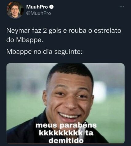 Mbappé e Neymar protagonizam memes após clima indigesto no vestiário do PSG.