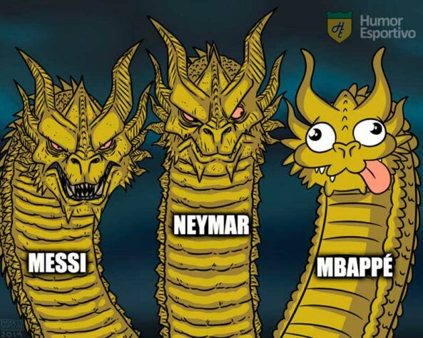 Mbappé e Neymar protagonizam memes após clima indigesto no vestiário do PSG.