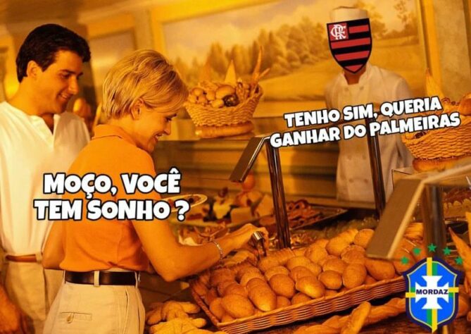 Após empate por 1 a 1 pelo Brasileirão, torcedores de Palmeiras e Flamengo compartilharam provocações nas redes sociais.