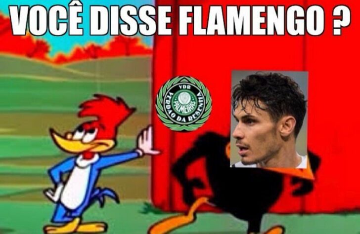 Após empate por 1 a 1 pelo Brasileirão, torcedores de Palmeiras e Flamengo compartilharam provocações nas redes sociais.