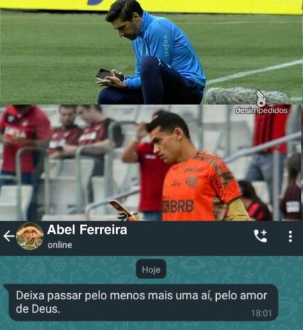 Após empate por 1 a 1 pelo Brasileirão, torcedores de Palmeiras e Flamengo compartilharam provocações nas redes sociais.