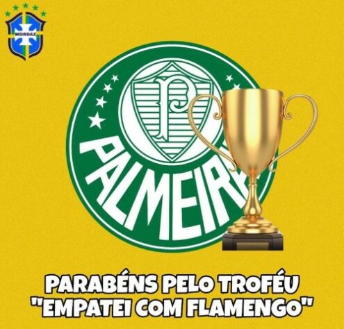 Após empate por 1 a 1 pelo Brasileirão, torcedores de Palmeiras e Flamengo compartilharam provocações nas redes sociais.