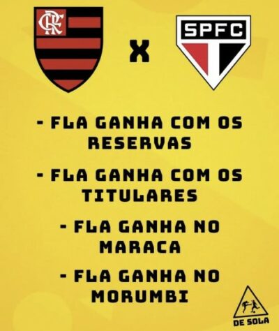 Brasileirão: os melhores memes de São Paulo 0 x 2 Flamengo