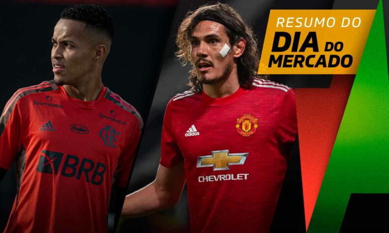 Flamengo recebe proposta por Lázaro, Cavani acerta com clube espanhol, João Pedro é desejado por clubes da Premier League... tudo isso e muito mais no resumo do dia do mercado desta terça-feira (23)!