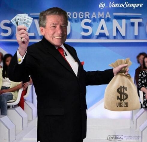 Presidente Jorge Salgado virou o Silvio Santos - Vascaínos fazem memes após AGE que definiu venda de 70% da SAF.