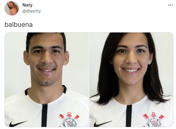 Versões femininas de jogadores do Corinthians.