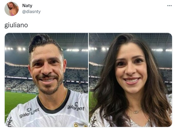 Versão feminina dos jogadores do Corinthians: Giuliano