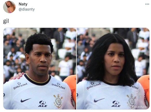Versão feminina dos jogadores do Corinthians: Gil
