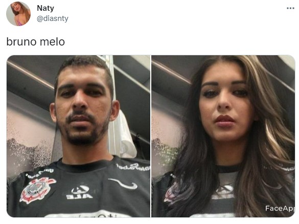 Versão feminina dos jogadores do Corinthians: Bruno Melo