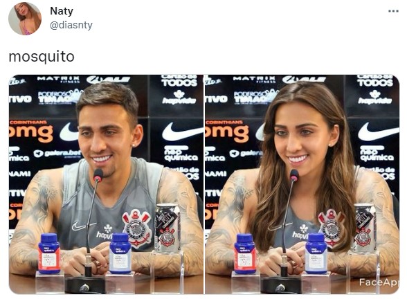 Versão feminina dos jogadores do Corinthians: Gustavo Mosquito