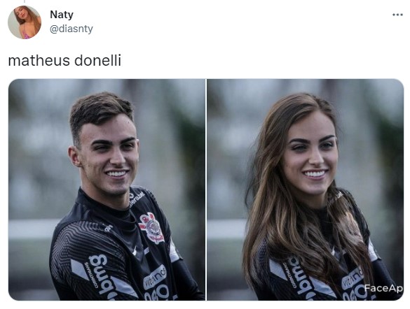 Versão feminina dos jogadores do Corinthians: Matheus Donelli