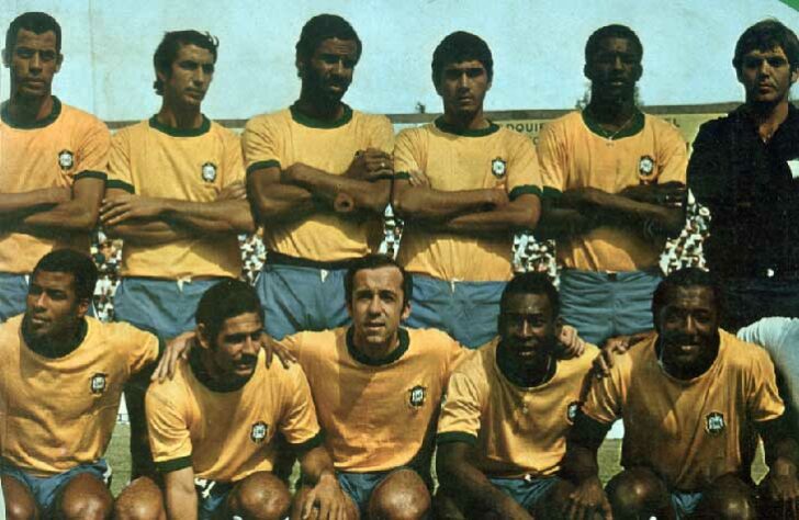 Copa do Mundo 1970 (México) - Estreia: Brasil 4 x 1 Tchecoslováquia - Gols: Pelé, Rivellino e Jairzinho (2).