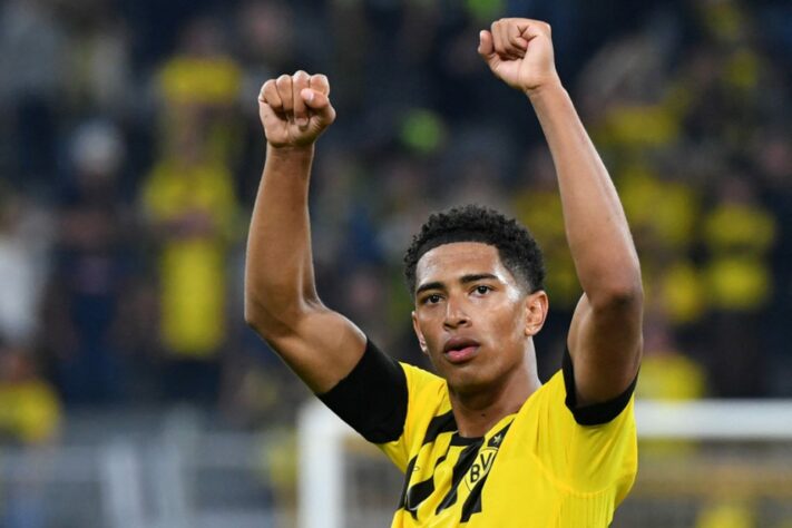 Jude Bellingham - meia - inglês - 19 anos  - Borussia Dortmund - valor de mercado: 80 milhões de euros (R$ 420,8 milhões)