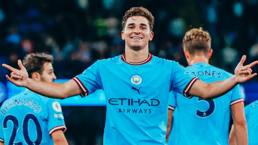 10º lugar: Julián Álvarez (atacante - argentino) - Manchester City 