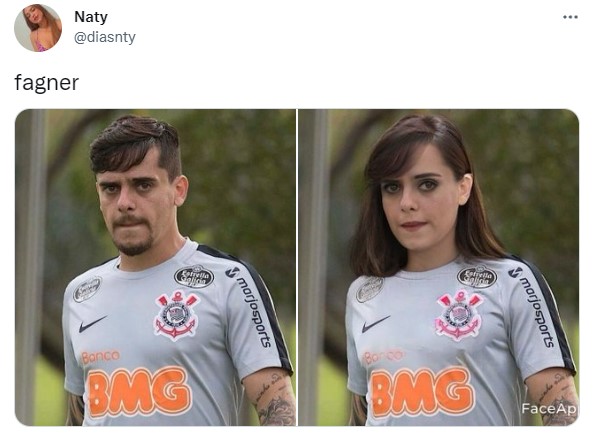 Versões femininas de jogadores do Corinthians.