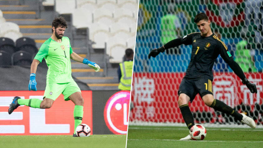 Alisson (Brasil - Liverpool) x Courtois (Bélgica - Real Madrid) 