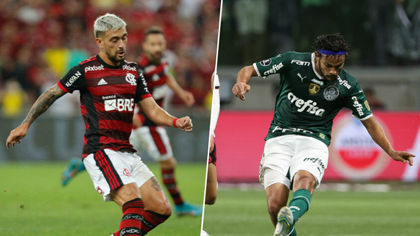 Arrascaeta (Flamengo) x Gustavo Scarpa (Palmeiras)